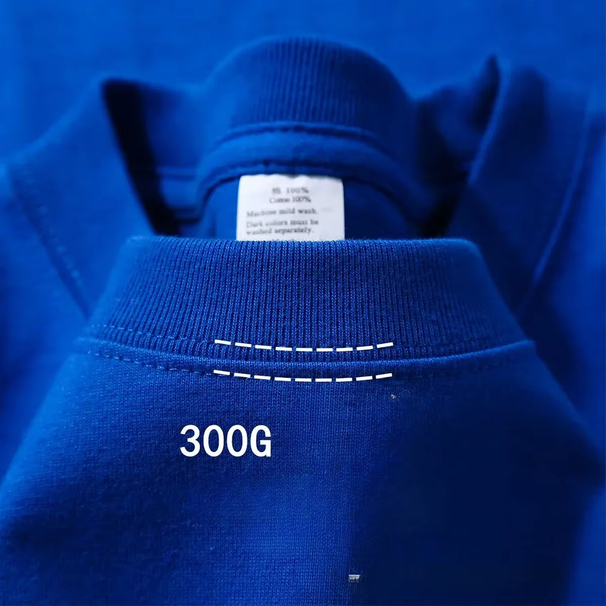 Summer Cotton Heavy Duty 300Grams American Pure Cotton Short Sleeves T-Shirt Men Casual Base Top Oversized T Shirt